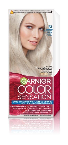 

Крем-краска Garnier Color Sensation № S1 — Платиновый блонд, 1 упаковка.