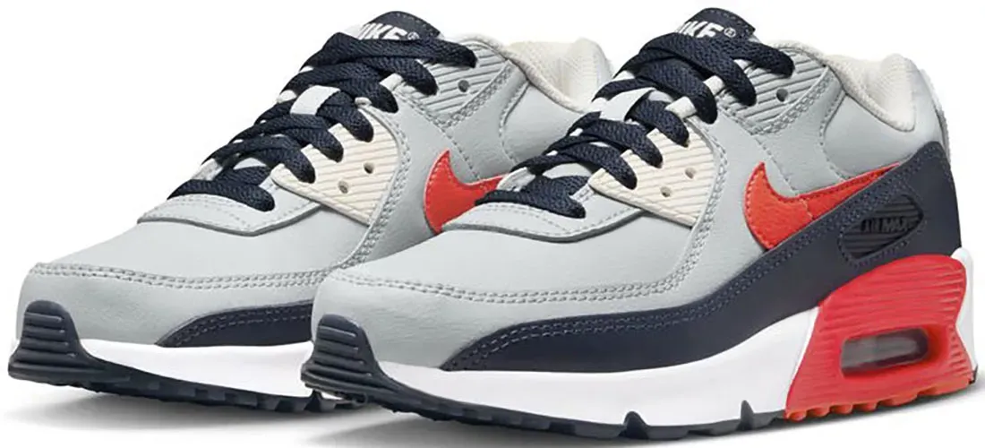 

Кроссовки Nike Sportswear "NIKE AIR MAX 90 LTR (GS)", цвет Lt Smoke Grey/Bright Crimson