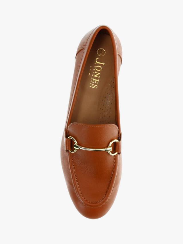 Кожаные мокасины hana с металлическим ремешком Jones Bootmaker, желто-коричневый — фото 4