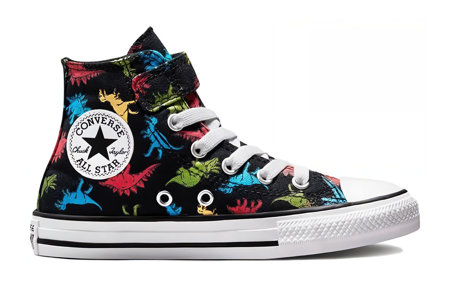 Chuck Taylor All Star High PS «Динозавры» Converse, черный/зеленый — фото 2