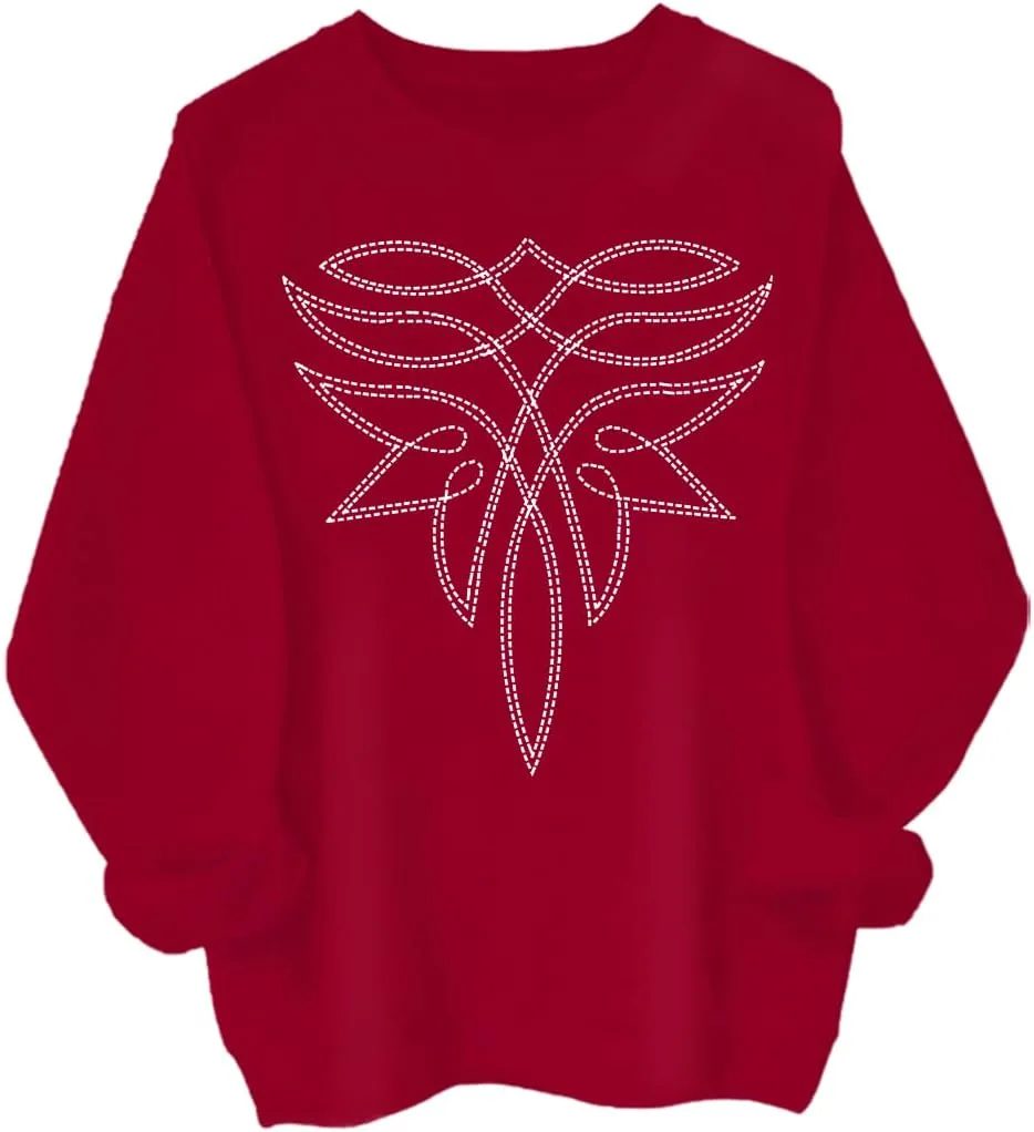 

Толстовка с принтом в виде ковбойских сапог