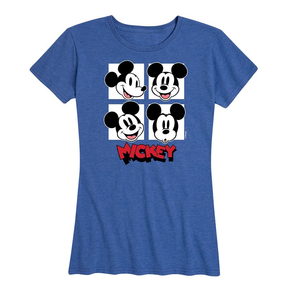 

Женская футболка с рисунком Микки Мауса Disney's, цвет Heather Royal Blue