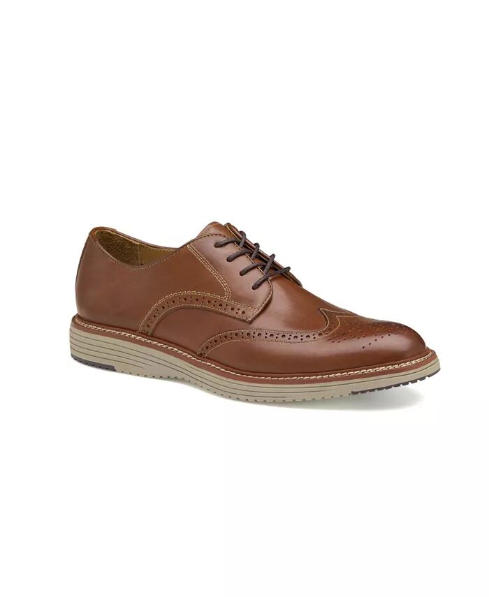 

Мужские туфли Upton Wingtip Johnston & Murphy, коричневый/бежевый