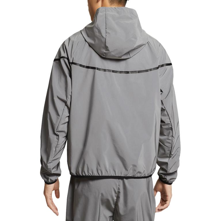 Nike Вязаная куртка FW24 Flash мужская светоотражающая серебристо-черная, Reflective Silver/Black — фото 4