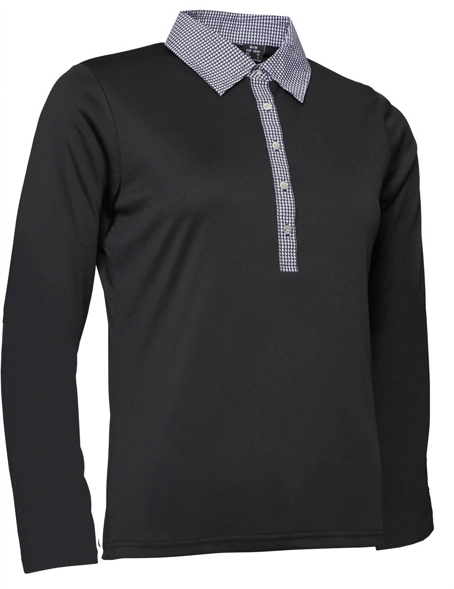 

Женское поло с длинным рукавом Crail черного цвета Abacus Sportswear US