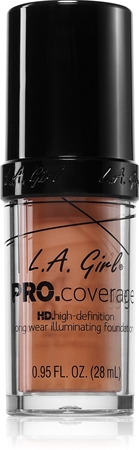 

Осветляющая жидкая основа L.A. Girl Cosmetics PRO. Coverage, Tan 28 ml