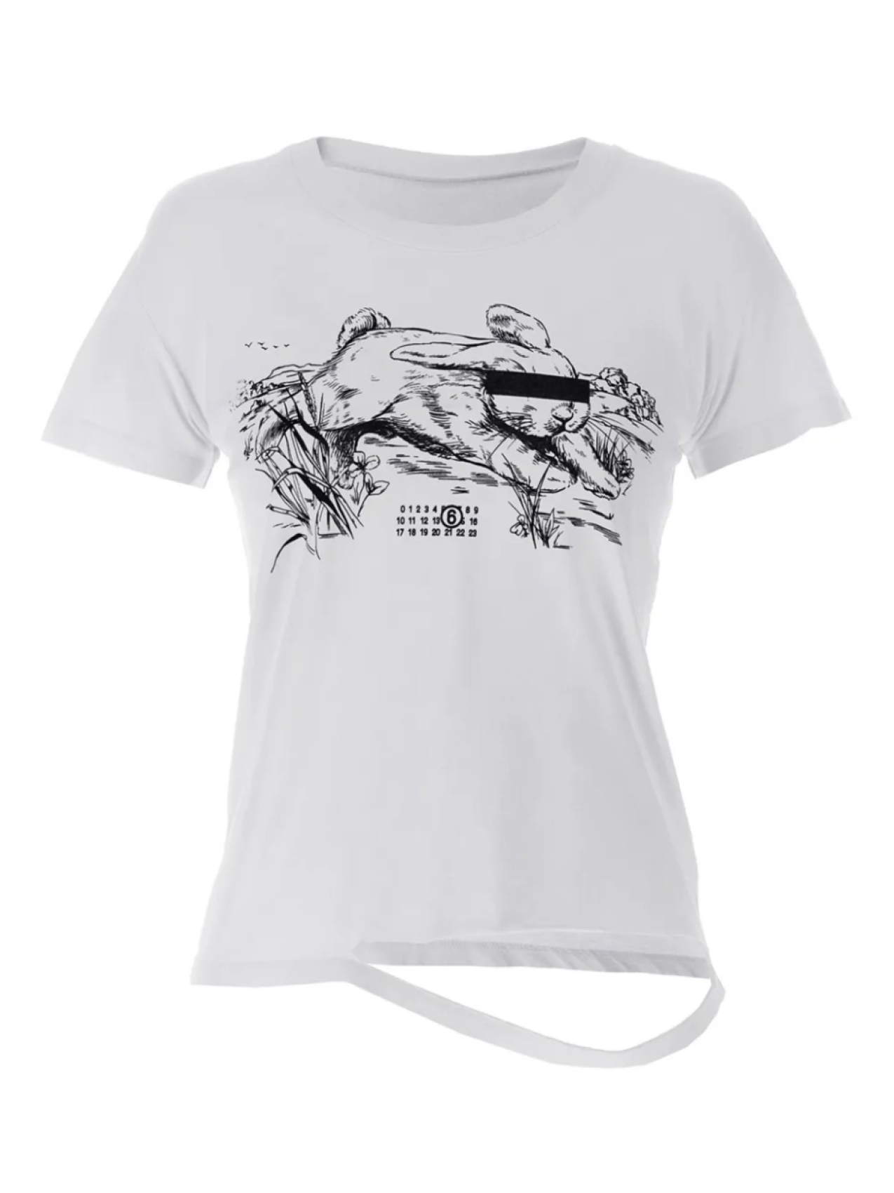 

Футболка из хлопка MM6 Maison Margiela, белый