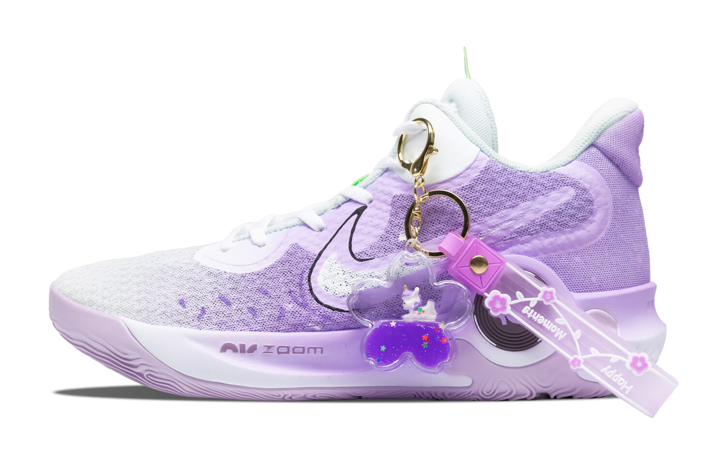 

Кроссовки Nike KD Trey 5 IX Vintage Basketball Shoes Unisex Mid-top White, фиолетовый