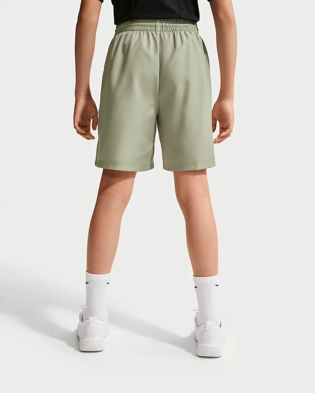 Детские тренировочные шорты Nike Dri-FIT Big Kids' Multi, Spruce Fog/White — фото 3