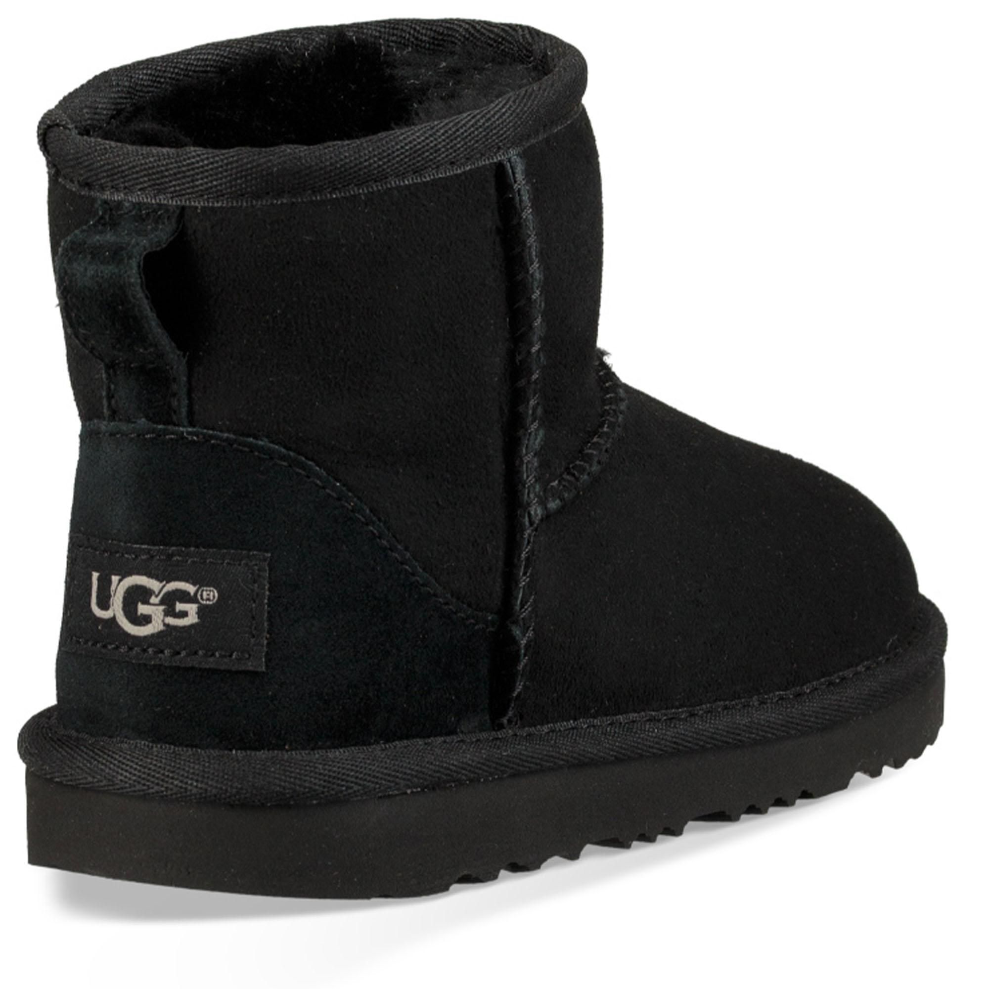 Детские классические зимние ботинки Mini II UGG, Black — фото 4
