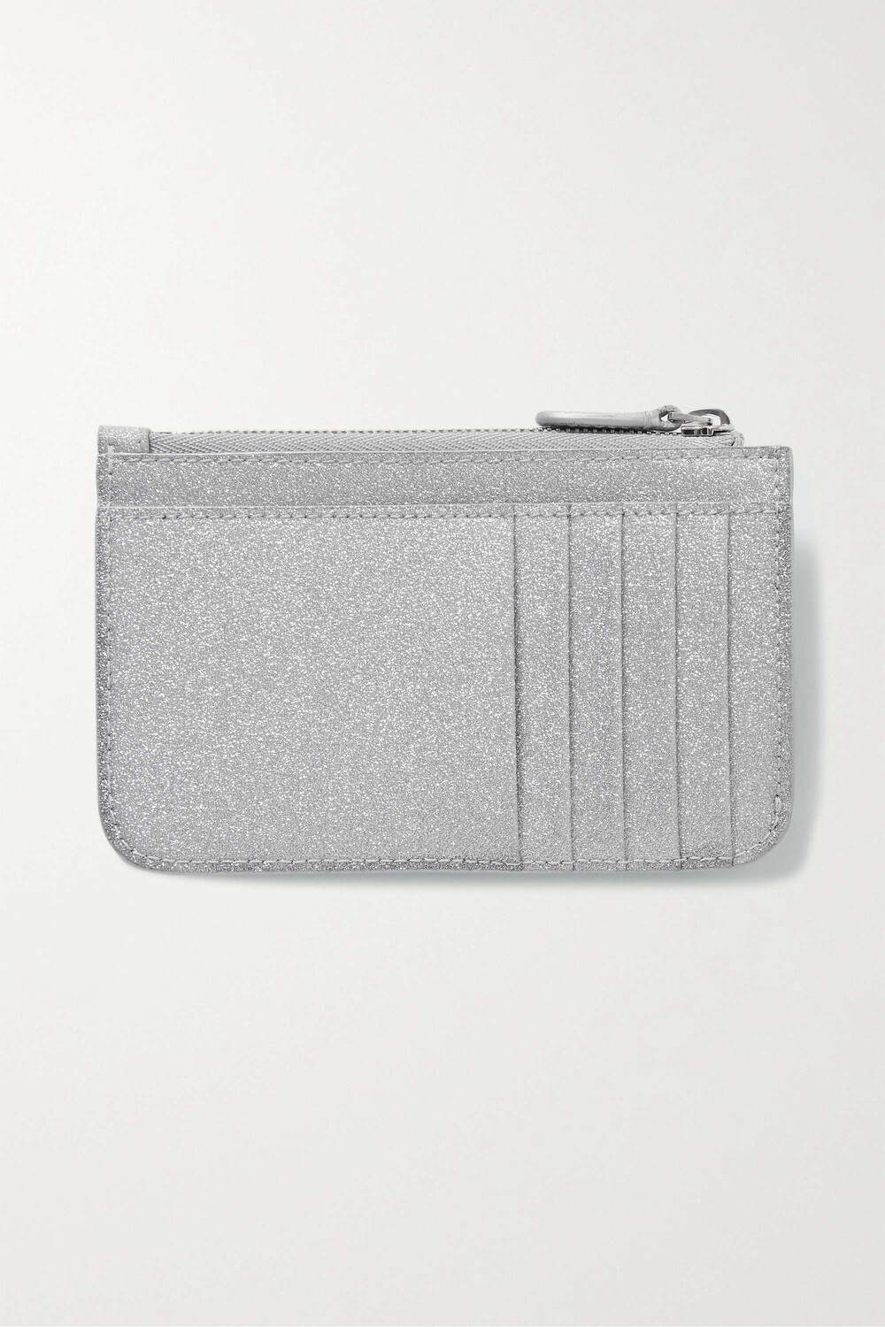 

BALENCIAGA Кошелек Cash из кожи с блестками, серебро