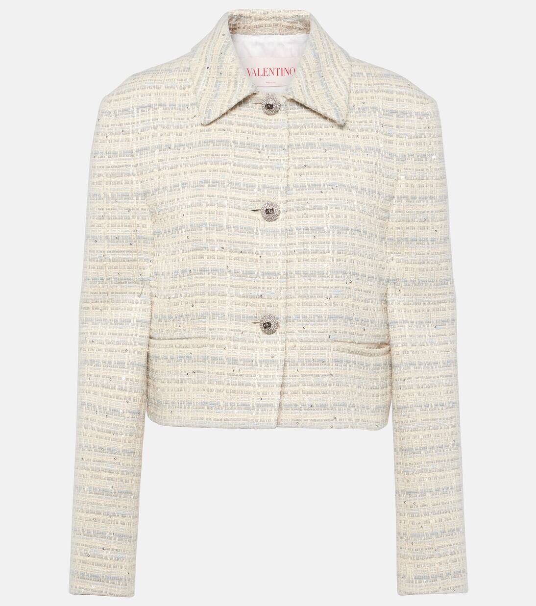 

Куртка Mossi из хлопковой смеси Valentino, цвет avorio/grey blue