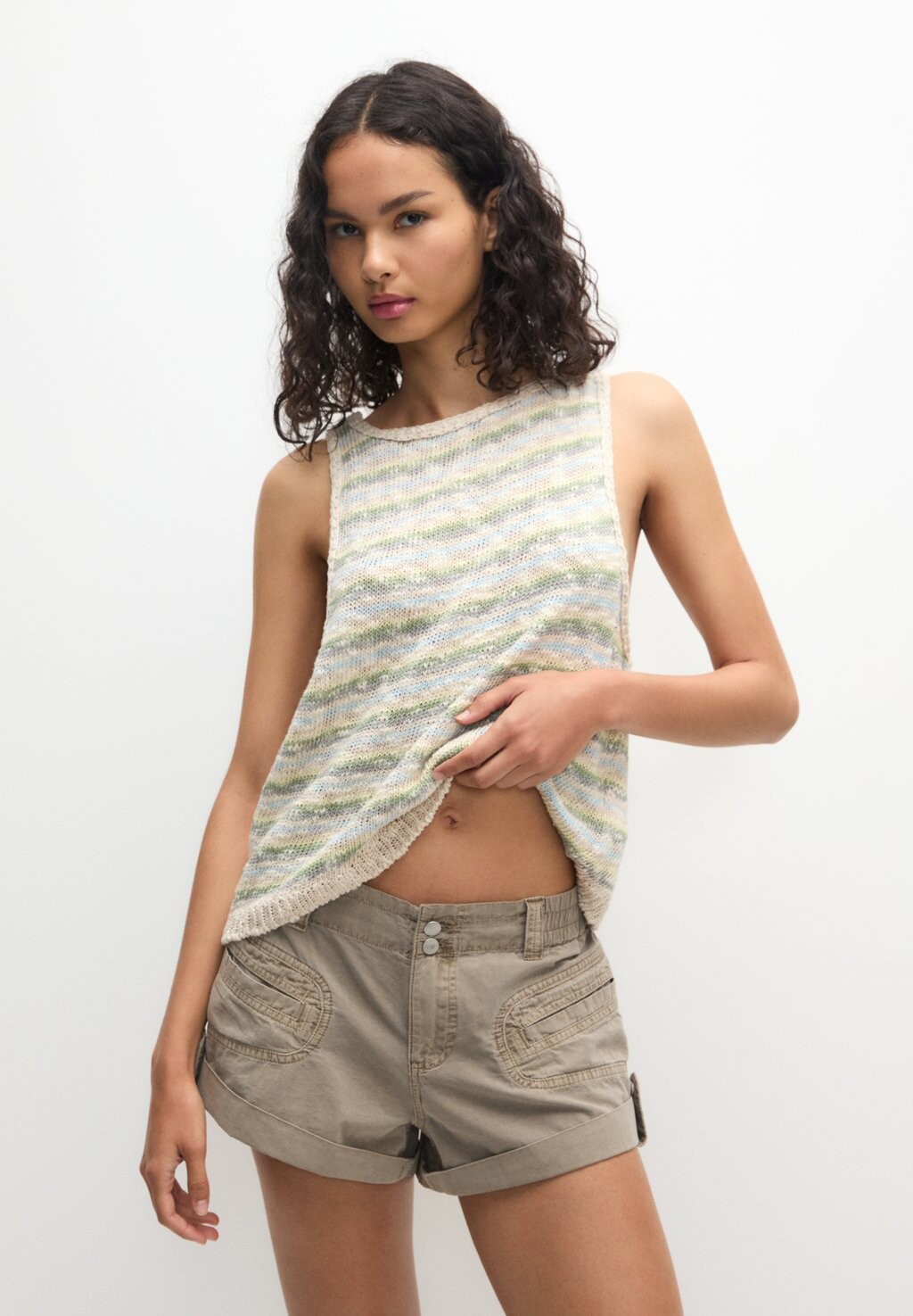 

Шорты PULL&BEAR, хаки
