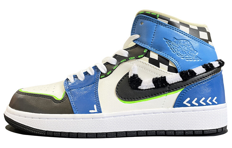 

Баскетбольные кроссовки Air 1 Vintage женские высокие синие/черные Jordan, Черный, Баскетбольные кроссовки Air 1 Vintage женские высокие синие/черные Jordan