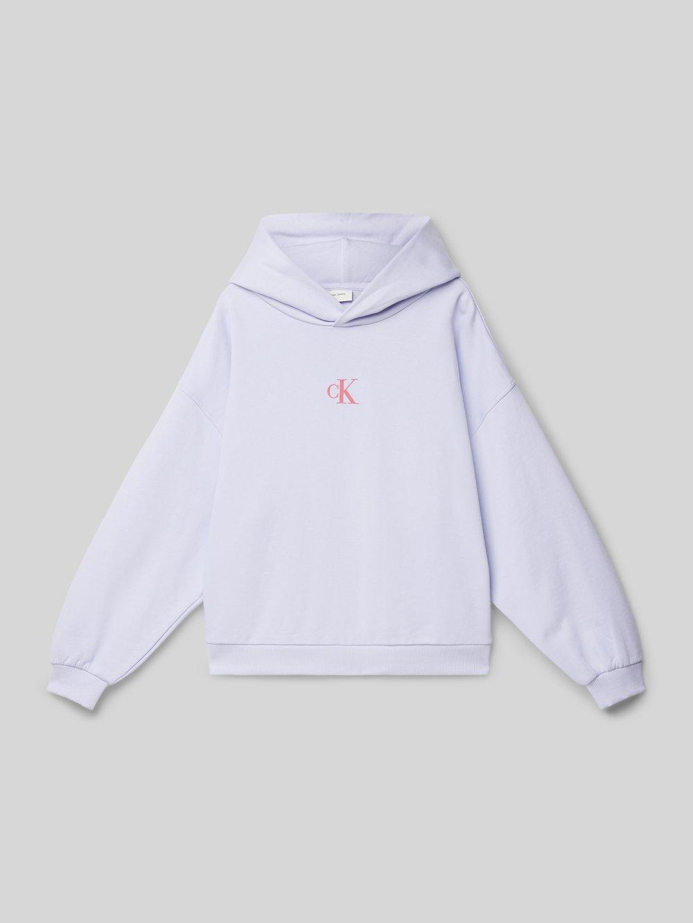 

Толстовка с капюшоном и этикеткой Calvin Klein Jeans, сиреневый