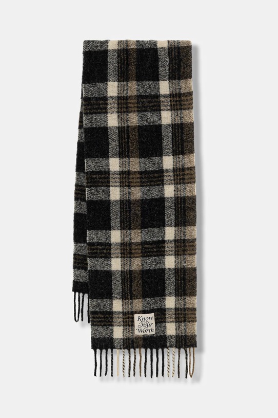 

Шарф из шерсти United Colors of Benetton, черный