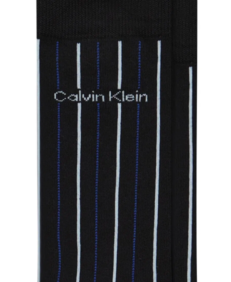 Мужские хлопковые носки средней высоты Calvin Klein, черный — фото 4