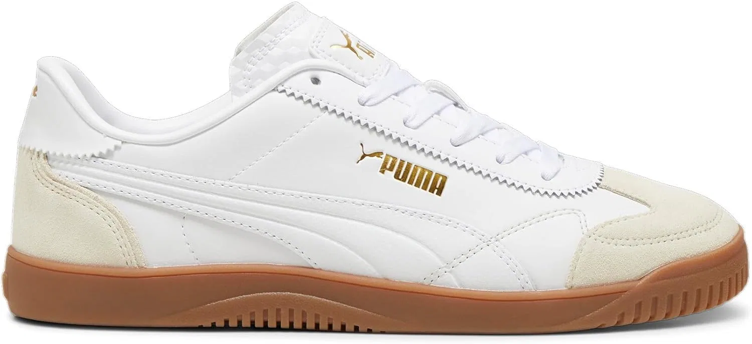 Мужские повседневные кроссовки PUMA Club 5V5 Lux на шнуровке, кремово-белые