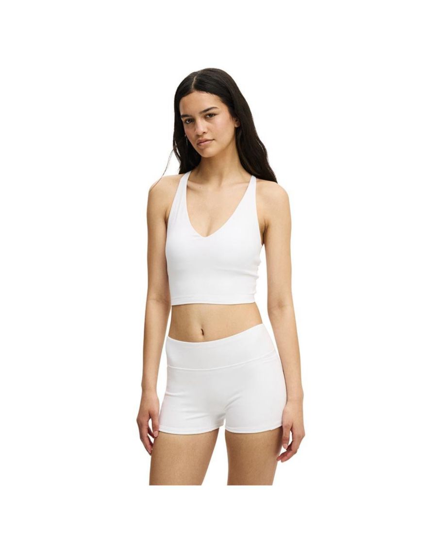 

Женская спортивная ультрамягкая майка с перекрестной спинкой COTTON ON, White