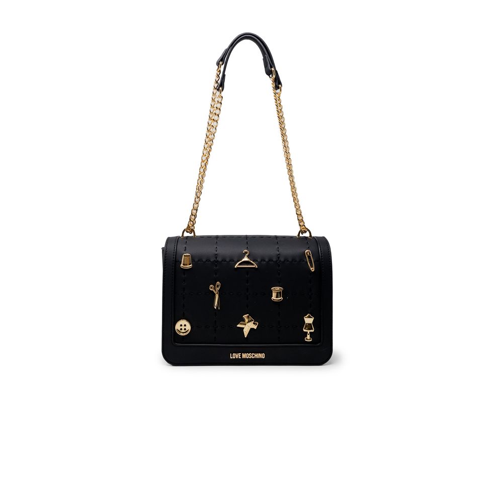 

Черная полиэтиленовая сумка LOVE MOSCHINO