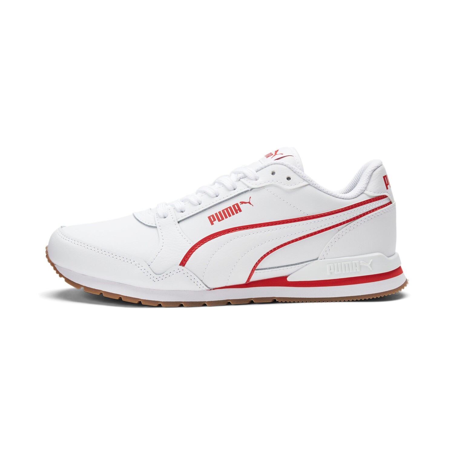 

Мужские кроссовки PUMA ST Runner v3 Bold, цвет White/High Risk Red/Gum