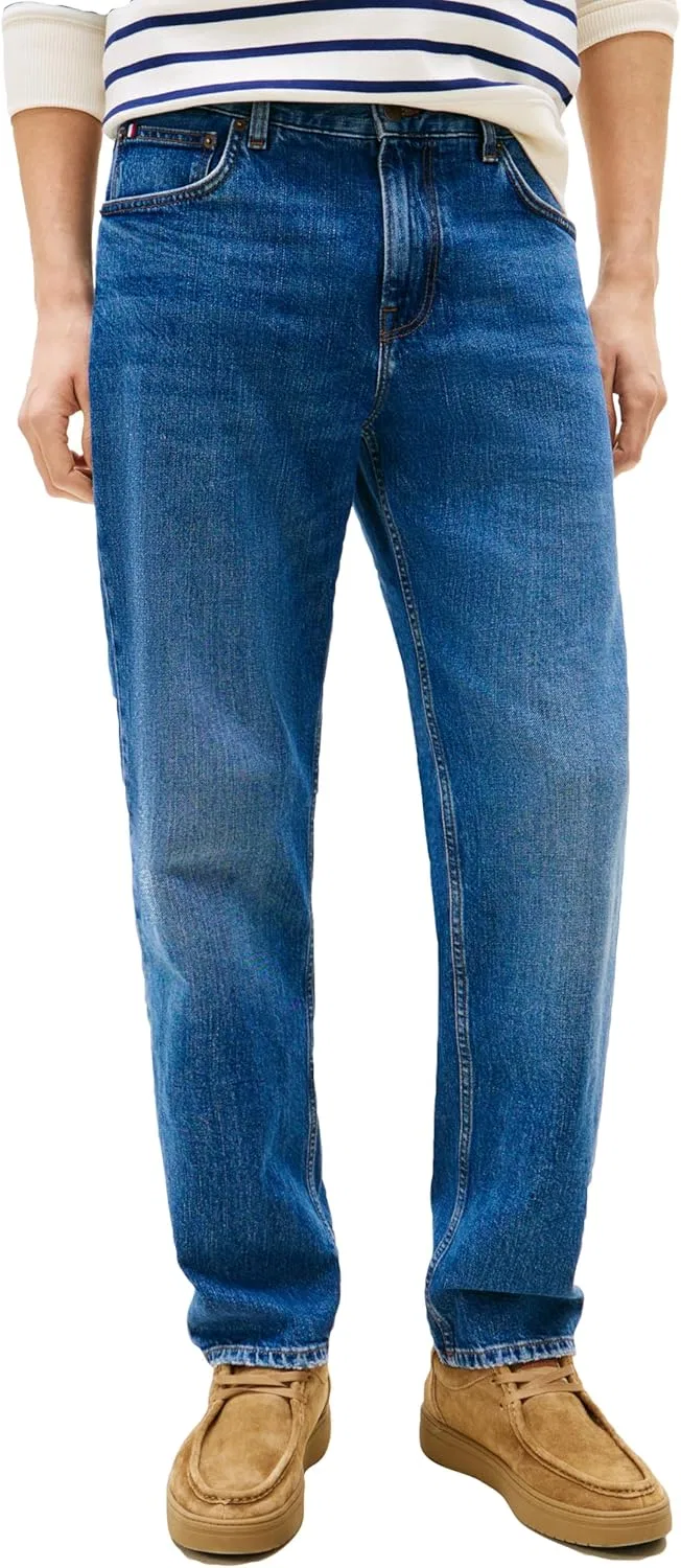 Джинсы Slim Straight Fit Tommy Hilfiger, средне-индиго