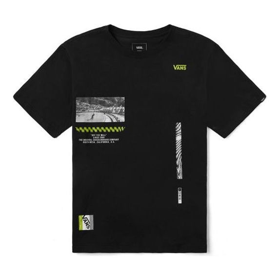 

Футболка Vans Unisex Logo Printing Round-Neck Black VN0A4P58BLK, черный