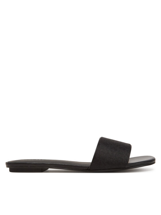 Мюли Flat Slide Jacq HW0HW02389 Calvin Klein, черный