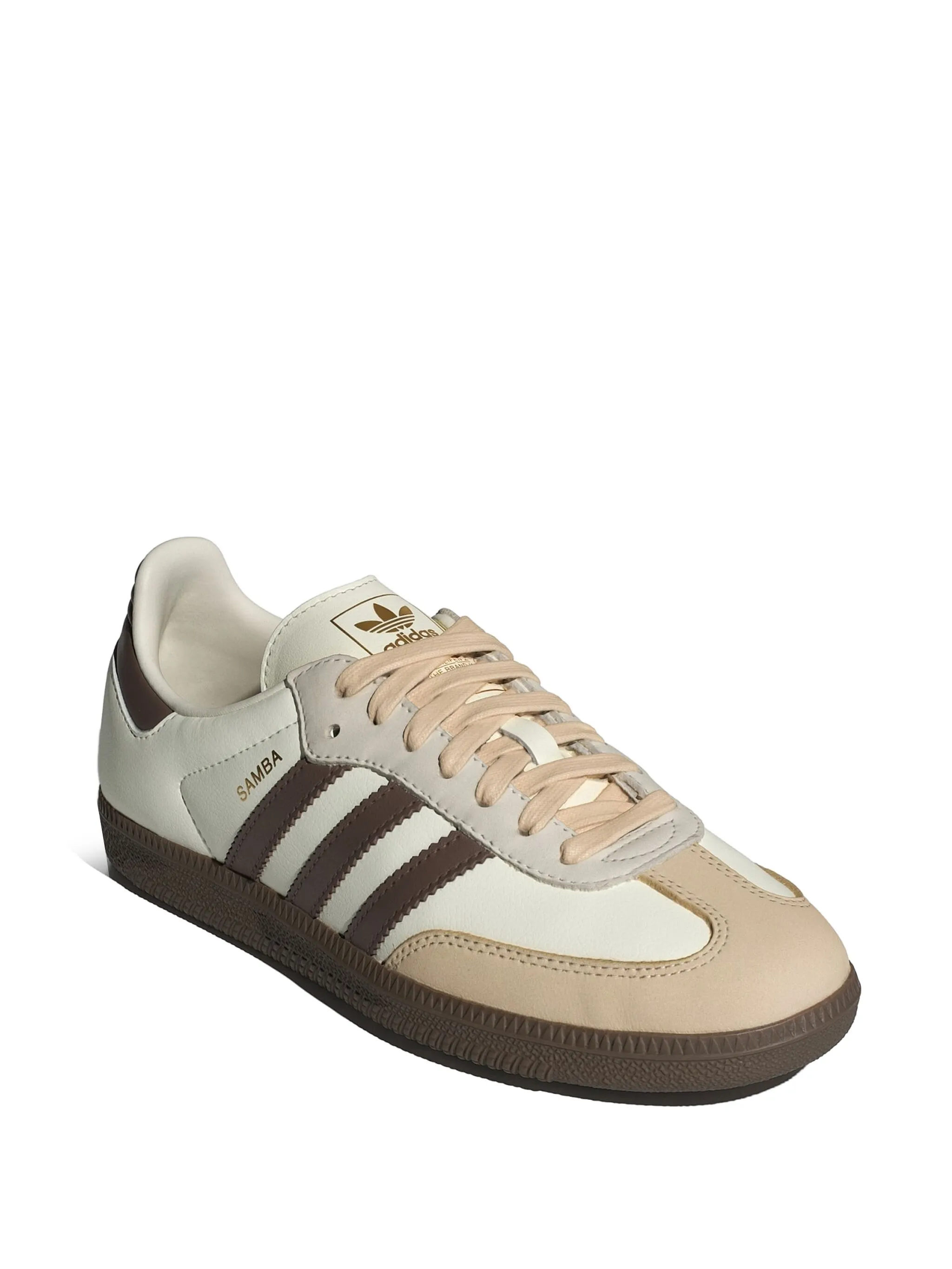 Полосатые кроссовки Samba OG Adidas, нейтральный — фото 2