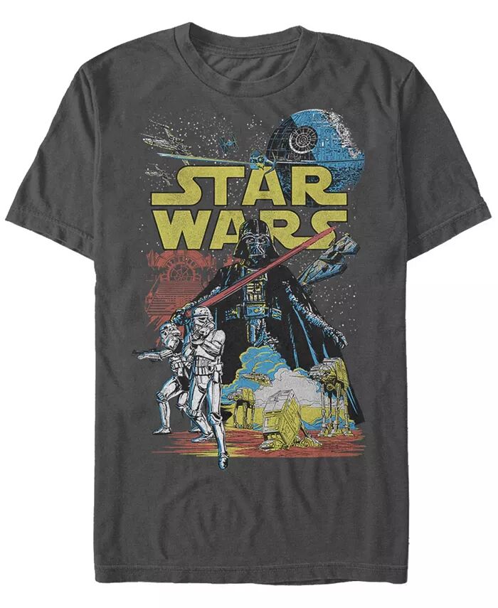 

Мужская футболка Star Wars Rebel Classic с коротким рукавом Fifth Sun, серый