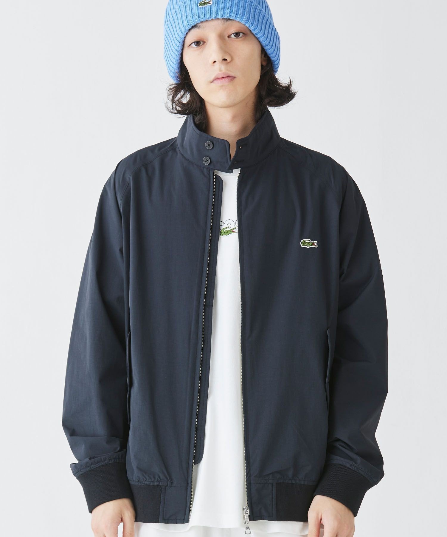 Куртка-блузон с расклешенным верхом и застежкой-молнией, 2,5 слоя LACOSTE, Black