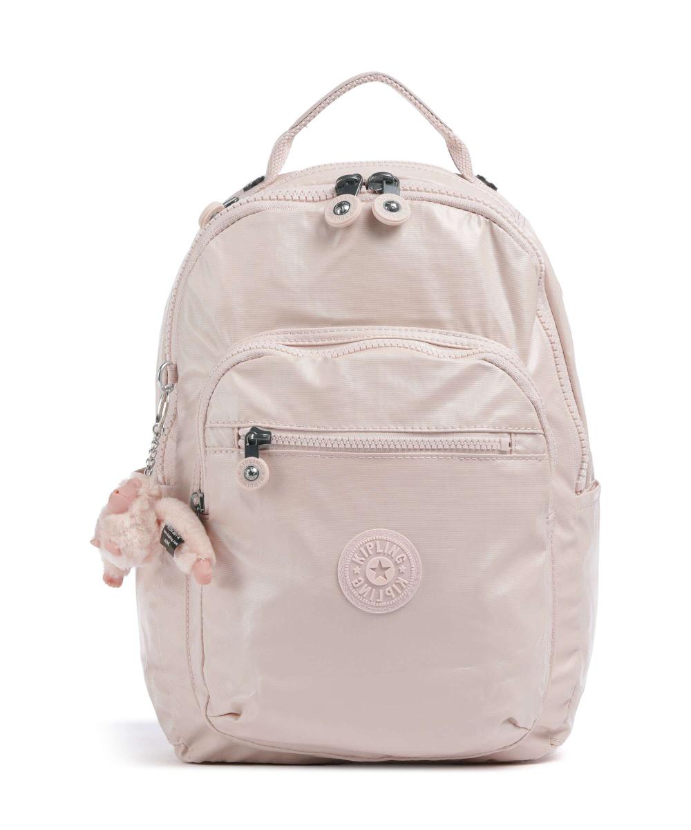 

Базовый рюкзак Seoul S из переработанного полиамида Kipling, розовый