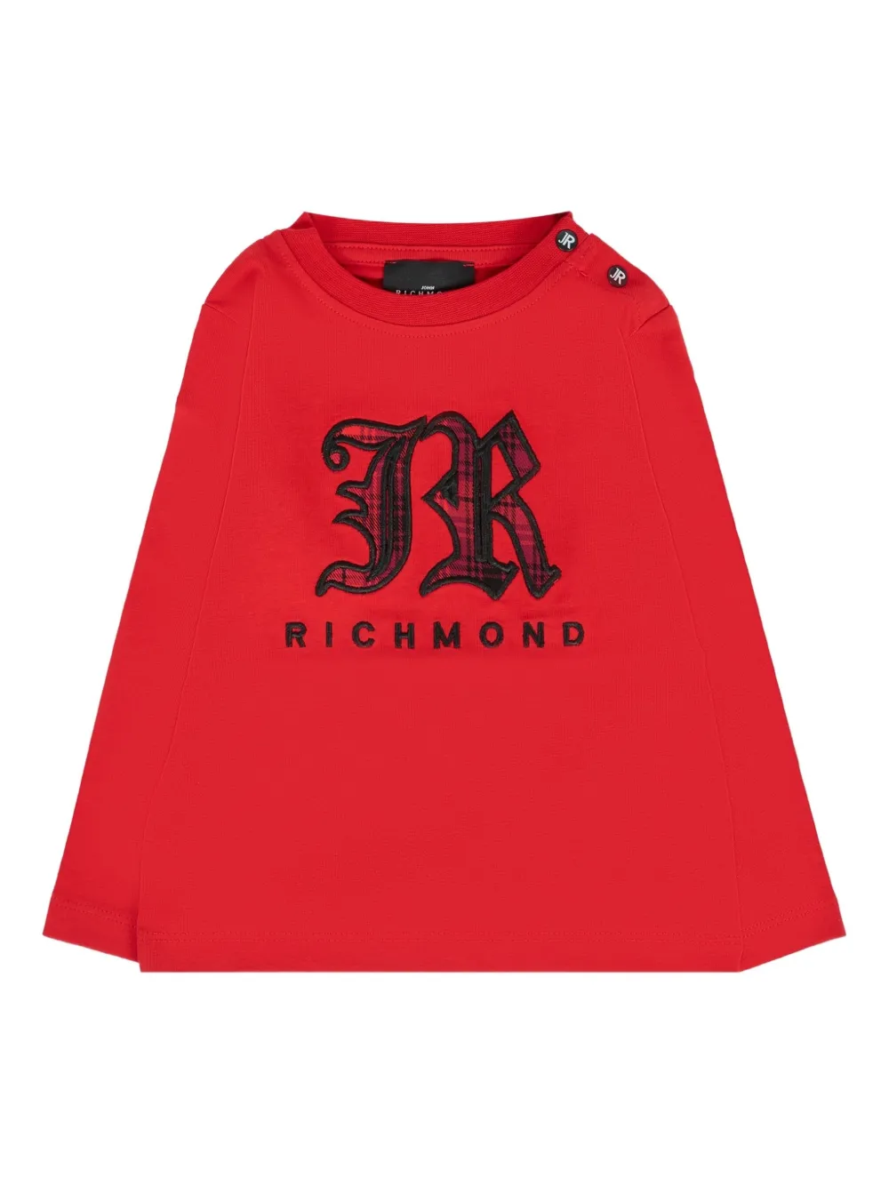 

Футболка с длинными рукавами и вышитым логотипом John Richmond Junior, красный