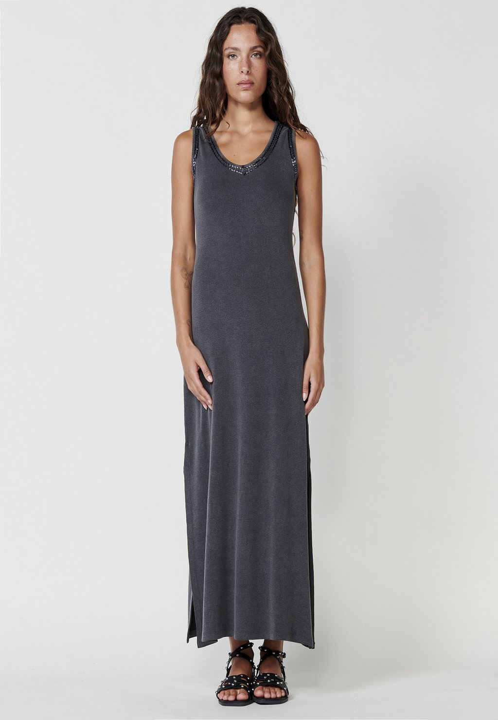 

Платье макси Jersey dress Koroshi, серый
