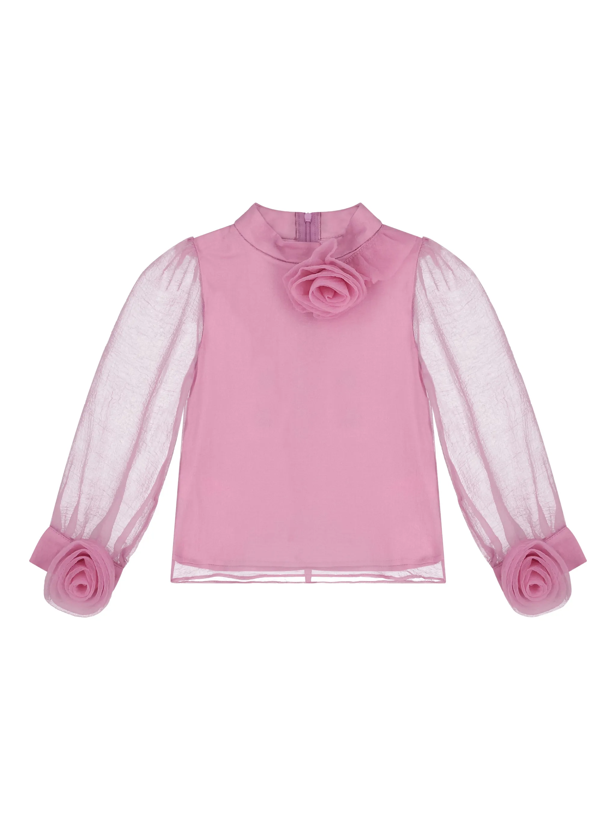 Комплект юбок с цветочным рисунком Mama Luma Kids, розовый — фото 3
