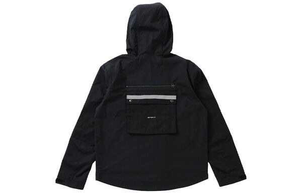 Куртка sportswear city made multiple pockets logo sports woven hooded jacket black Nike, черный — фото 2