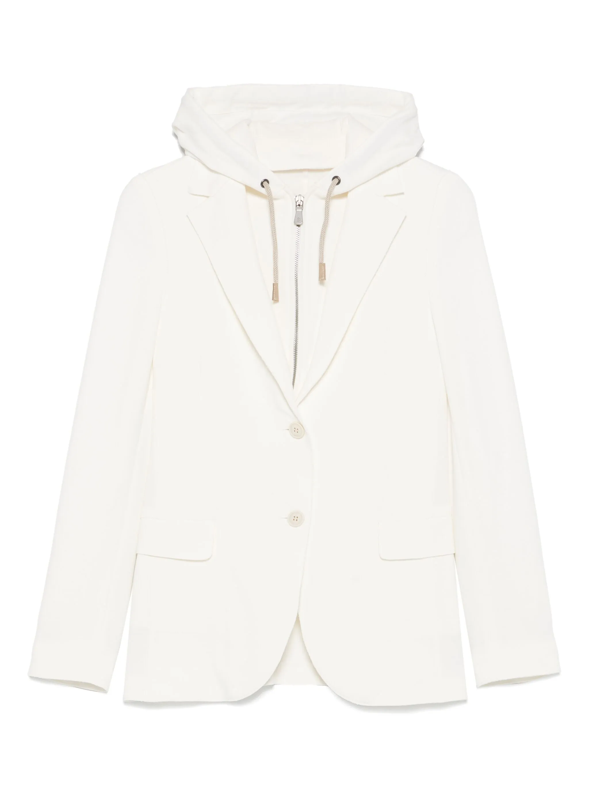 

Пиджак с капюшоном Eleventy, белый