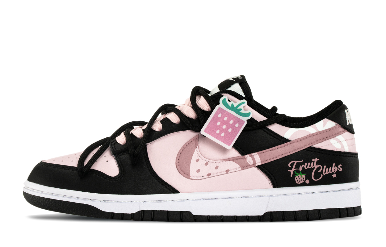 

Детские скейтерские кроссовки Dunk Grade School Nike, черный/розовый