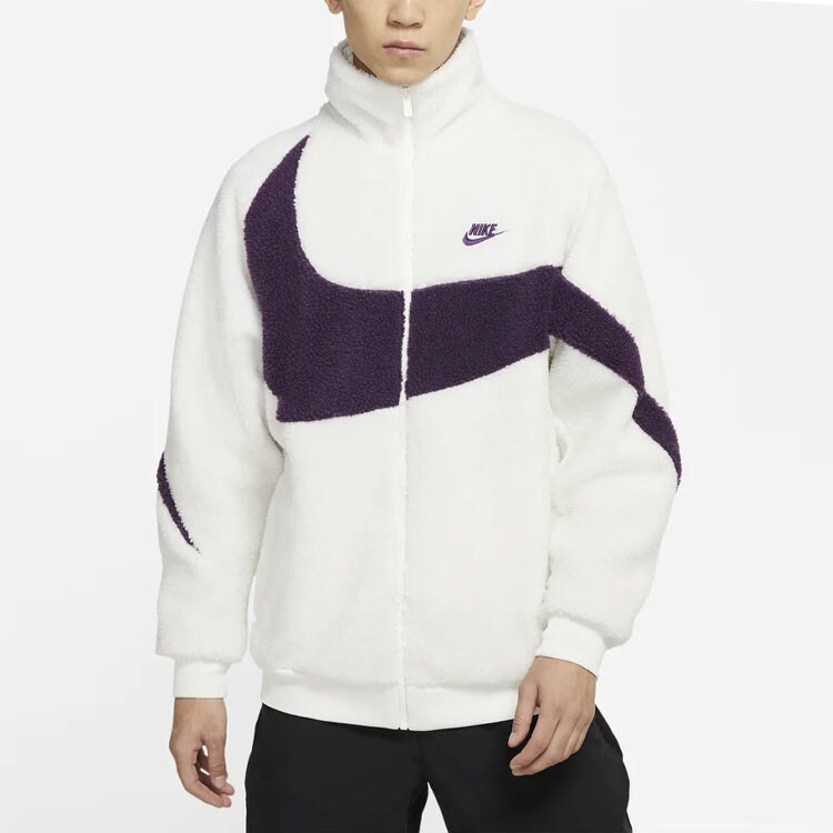 Бархатная куртка мужская парусная белая Nike, белый — фото 4