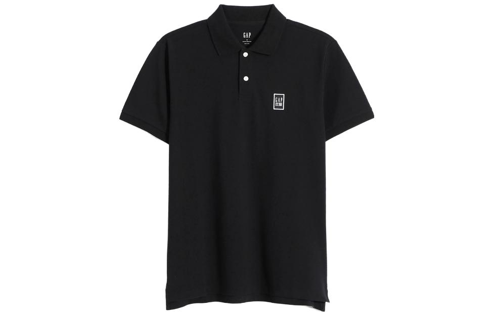 

Футболка поло унисекс GAP, светло-серая