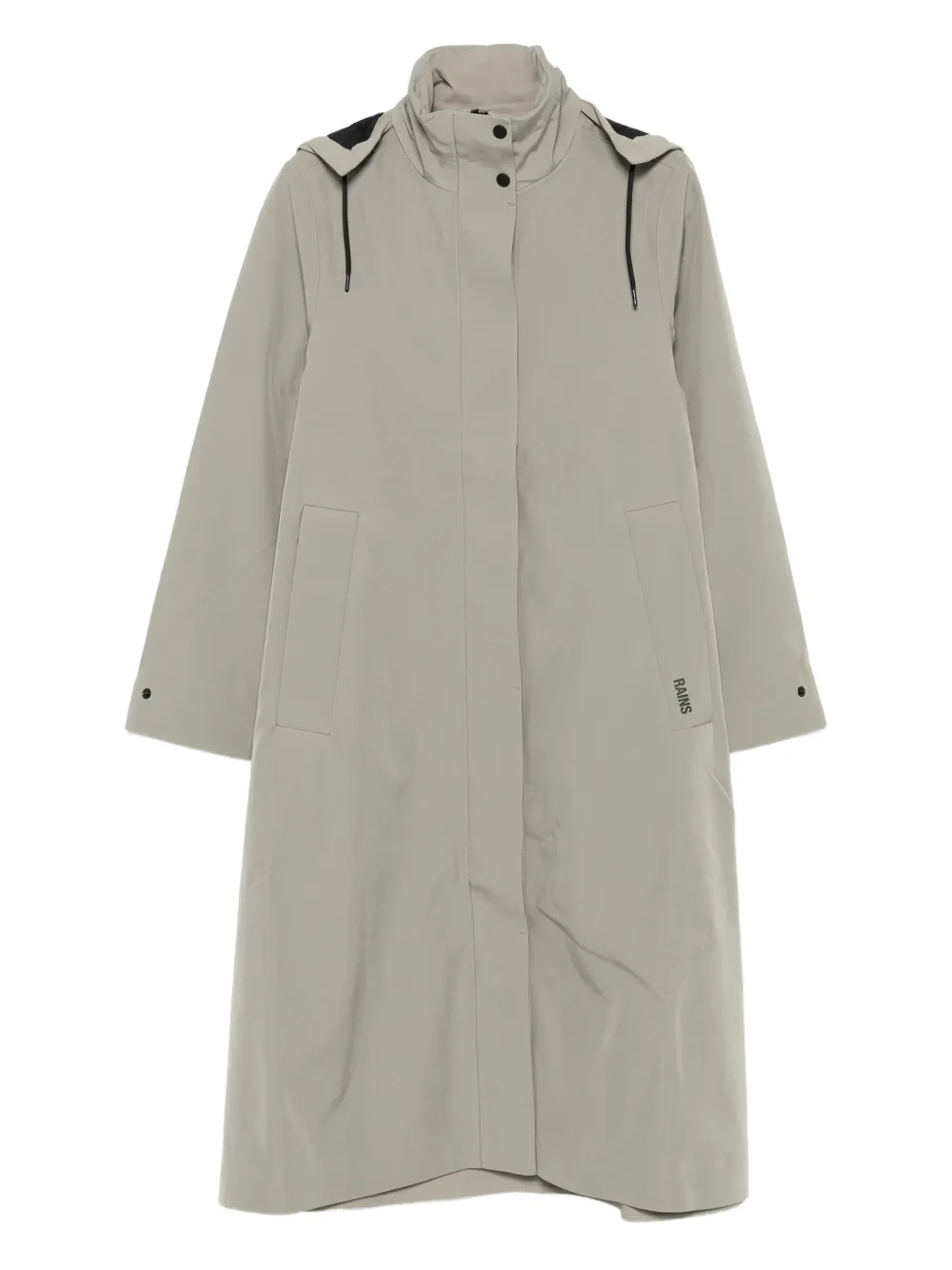 

Тренч Suva Vision Softshell А-силуэта с капюшоном Rains, зеленый