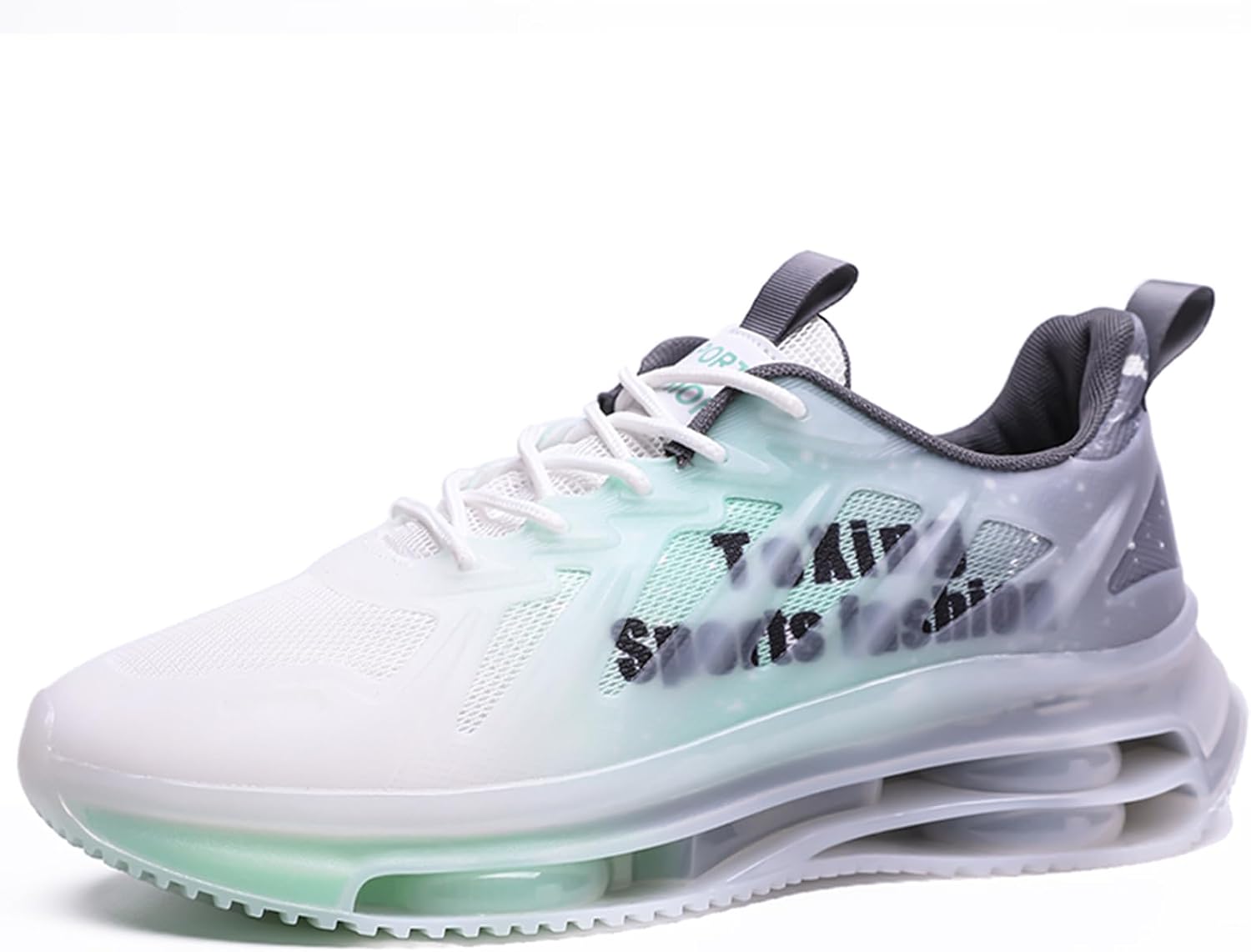 

Мужские модные кроссовки сетчатые для тенниса, спортивной ходьбы, с контрастным цветом, для тренировок и повседневной носки Spwagym, зеленый