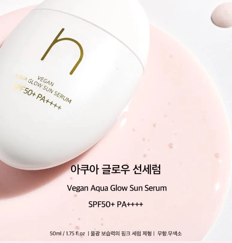 Солнцезащитный крем Hamel Vegan Aqua Glow Sun Serum, 50 мл, SPF50+ PA++++ Generic — фото 3