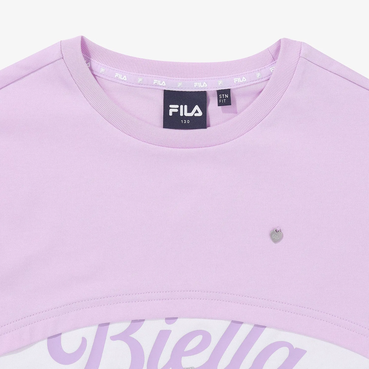 Детская фиолетовая многослойная футболка от Fila Kids — фото 3
