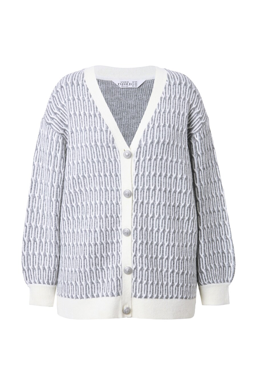 

Вязаный кардиган Studio Untold, mottled grey