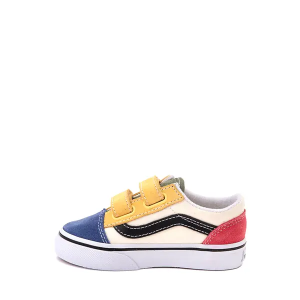 

Кеды Vans Old Skool V Color-Block Skate Shoe, красный/синий