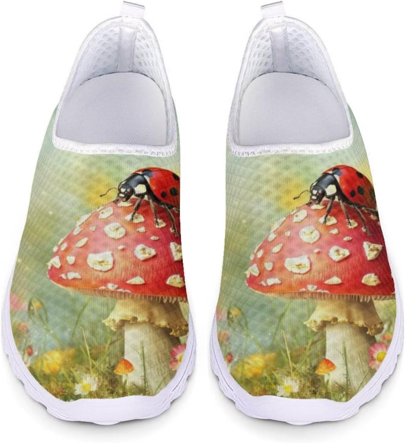 

Кроссовки женские Forchrinse с принтом «корова», обувь без шнурков, милые повседневные кроссовки для ходьбы и бега, легкие, красный