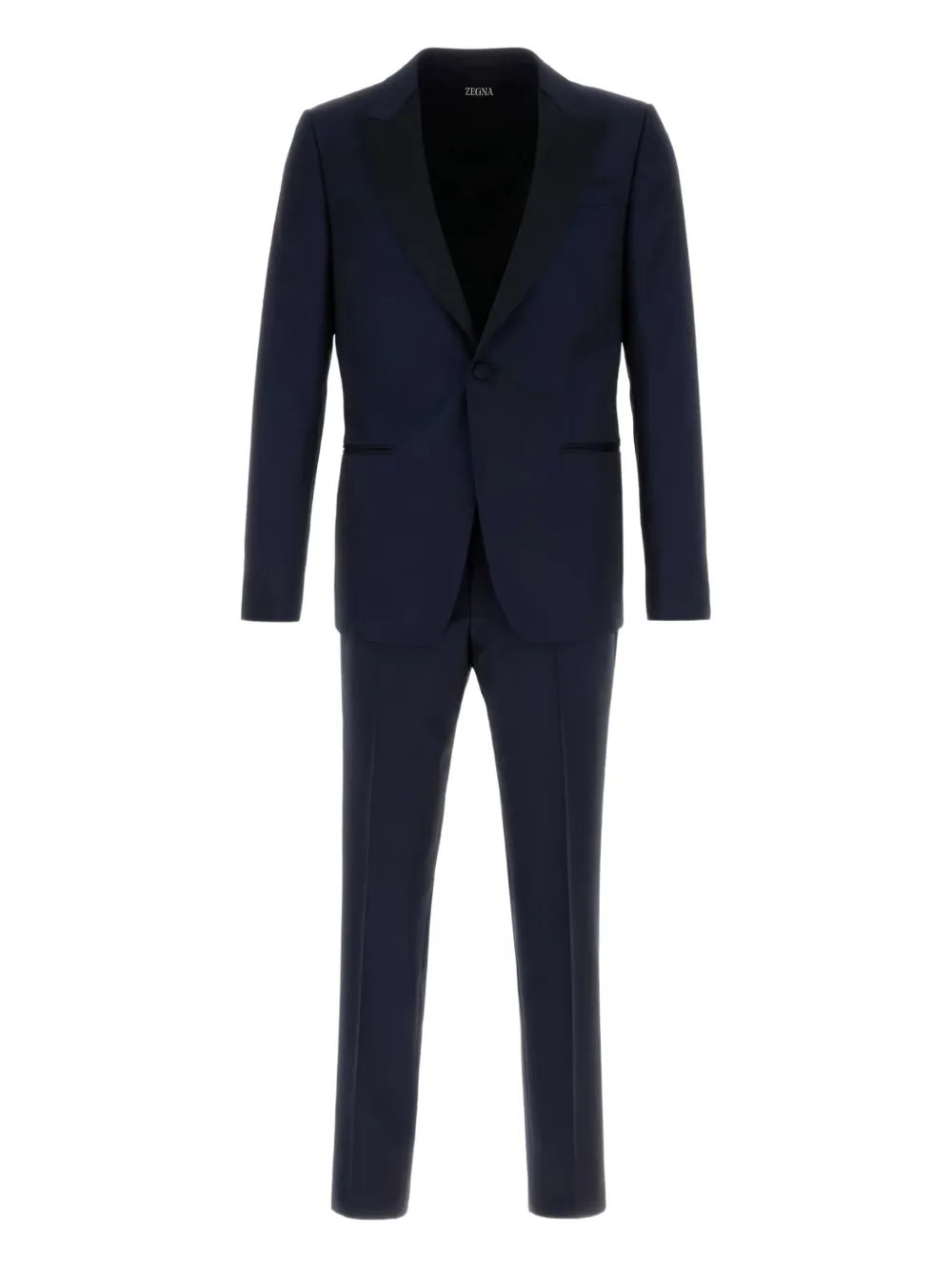 

Однобортный костюм Zegna, синий