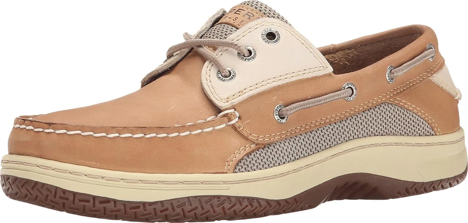 Мужские туфли-дерби на шнуровке Sperry Top Side Billfish с тремя люверсами, Tan Beige