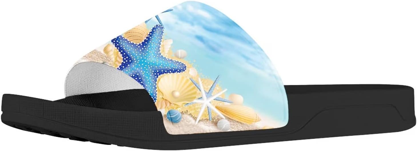 

Мужские и женские слайд-сандалии Forchrinse с ярким тай-дай рисунком бабочки, легкие тапочки с открытым носком для комфорта, для дома и улицы, синий